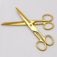 Gold Scissors 7 inch 18cm (gold scissors for ribbon cutting)