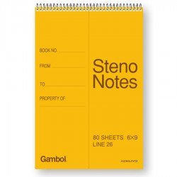 Gambol Steno Notes螺旋速記本 (80頁) 6x9寸 WCN-S6090