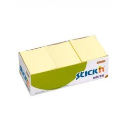 Hopax Stick’n 1.5x2 inch yellow memo pad 100 sheet/ pads  (12 pads)