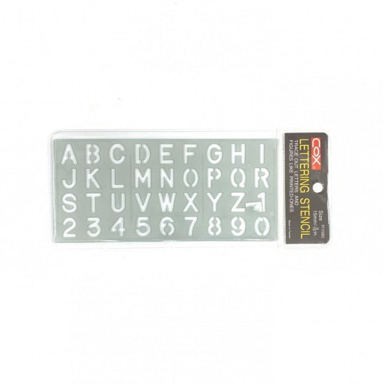 COX P1585 字母數字尺 - 15mm