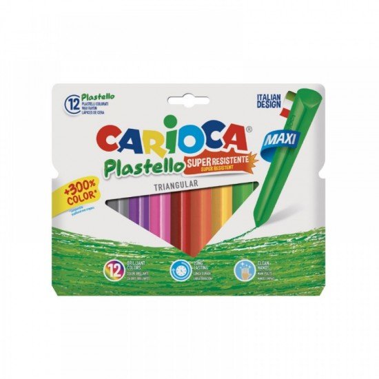 Carioca 兒童三角蠟筆 42671 plastello crayon