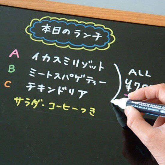 Nakabayashi 白板筆（用於黑色板用）- 橙色粉畫筆