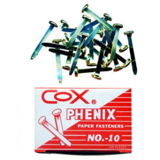 COX NO. 10  開尾釘COX PHENIX_PAPER_FASTERNERS  (100 PCS)