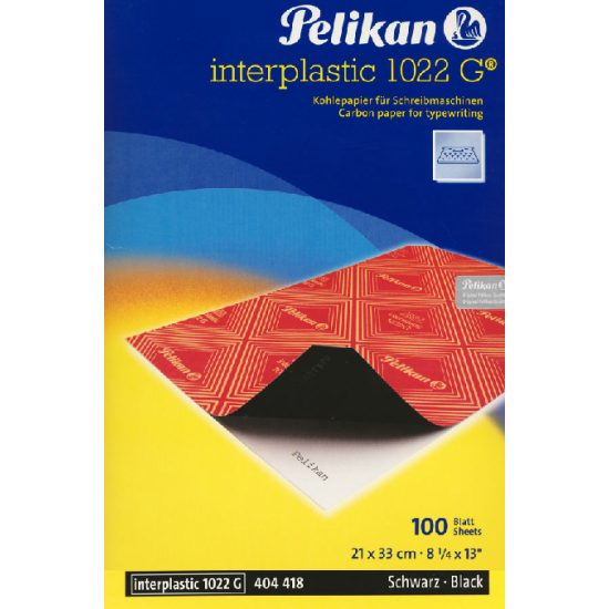Pelikan interplastic 1022G 過底紙 黑色 100張