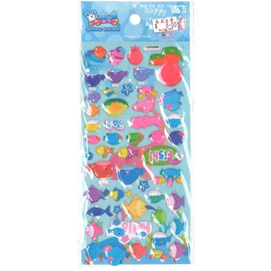 cartoon sticker - Marine life deep sea fish sticker cartoon sticker - Marine life deep sea fish sticker