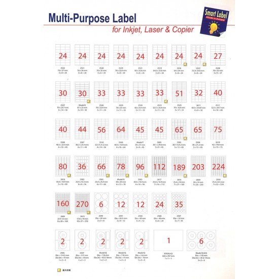 Smart Label Multi-Purposel Label (Made in Europe)  A4多用途標籤貼紙