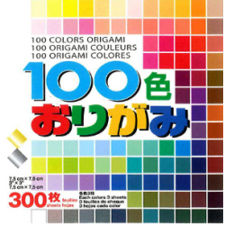 S100C 100色手工紙 (7.5cm-×7.5cm) 300張裝