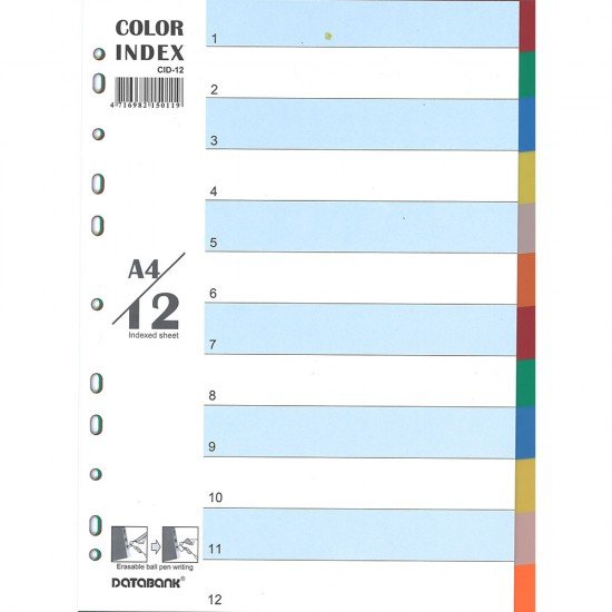 DATABANK CID-12 (12 COLOR) INDEX 12色索引紙