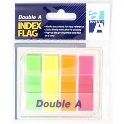 Double A fluorescent Index Flag sticky notes (44mm x 12mm) 