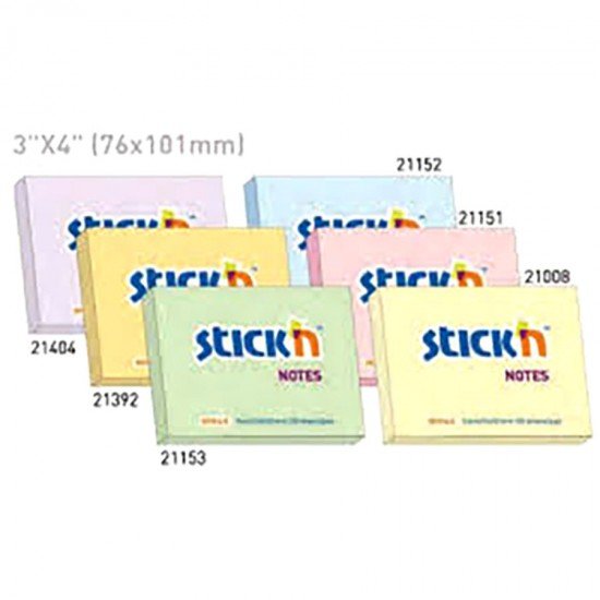 HOPAX STICK’N 21008 標籤告示貼 – 黃色 (3 x 4寸)