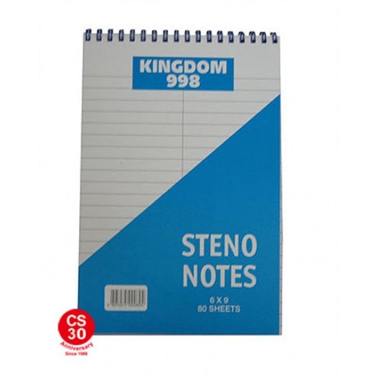 Kingdom 998 steno notes 速記簿 6寸x 9寸, 80頁