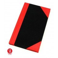 Rise-NO.4416 (4" x6.5")紅黑面硬皮簿-150頁