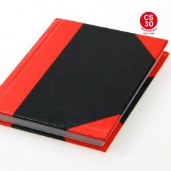Rise-NO.8810 (4 "x3") - red and black hardcover book (100 pages)