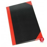 Rise-F451-M 紅黑面硬皮簿 100頁 (8.5" x 13")