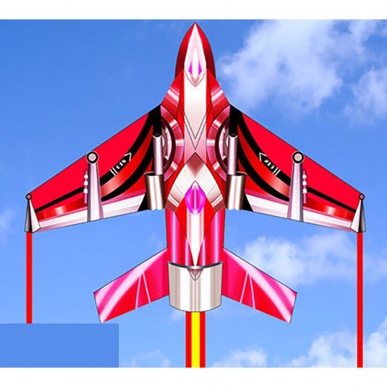 紅色科幻飛機風箏 110cm