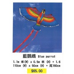 藍鸚鵡風箏 Blue parrot kite