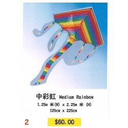 中彩虹風箏 medium rainbow kite