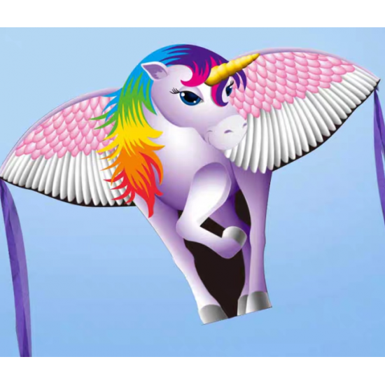 Unicorn kite 100cm W x 70cm H tail 5m Unicorn kite 100cm W x 70cm H tail 5m