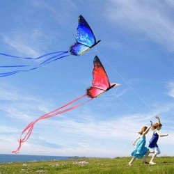 Crystal Butterfly Kite (1 Pair～Blue Butterfly and Red Butterfly)
