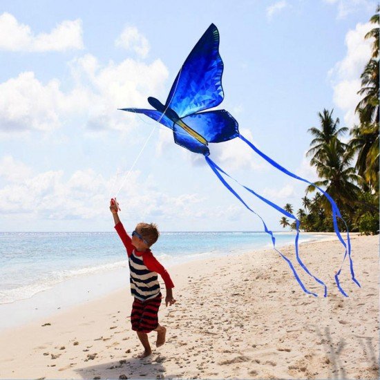 Crystal BLUE Butterfly Kite 1.3 meter Crystal BLUE Butterfly Kite 1.3 meter