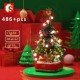 DIY Rotating Music Christmas Tree Building Block 