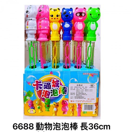 6688 Animal Bubble Stick 36cm (Paparazzi, Cat, Bear)