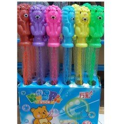 Children's bubble stick with colorful lion head 