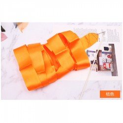 Children's Dance Gymnastics Ribbon Stick Orange 