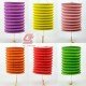 Traditional paper Lantern plain color 16cm with LED Light and Pole