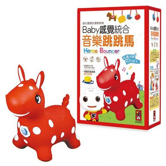 Taiwan FOOD Superman Baby Feeling Integration Music Vaulting Horse (Red) *New Edition*