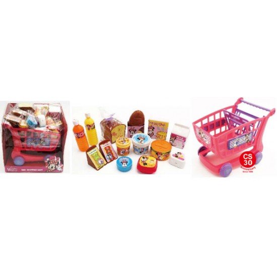 DISNY Minnie Mouse MINI SHOPPING CART 廸士尼手推車玩具 