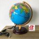 New AR luminous globe (20cm interactive experience) HD learning version wooden base USB charging (English version)