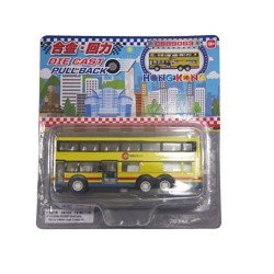 Die Cast Pull Back Car - YELLOW bus