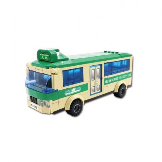 Building blocks 219 "green" minibus ST67135B