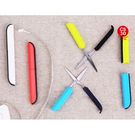 Deli portable scissors, colorful scissors