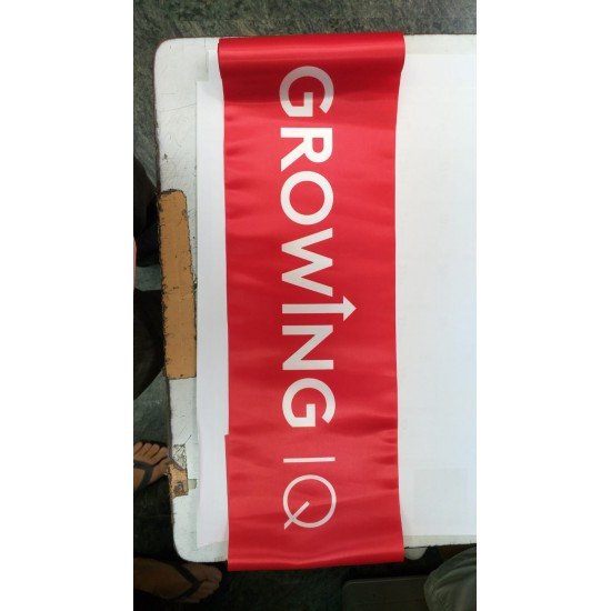 紅色剪綵絲帶-彩帶LOGO印刷