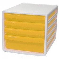 A4 CASE 四層文件櫃 (黃色/ 粉紅色/  / 藍色/ 綠色) A4E-PO4KP