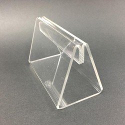 透明三角形亞加力餐夾 亞加力膠餐牌座 三角型展示架 (100mm x 52mm x 62mm)