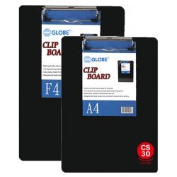 GLOBE GB-320  A4 黑色膠單板夾 clip board