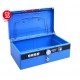 Eagle 8868 CASH BOX With KEY AND LOCK  (Blue)