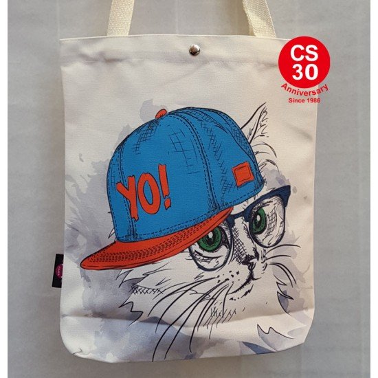 FAT CAT canvas bag