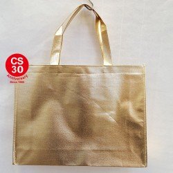 Golden shopping bag 