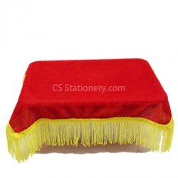 Openning Square Metal Tray + RED CLOTH 