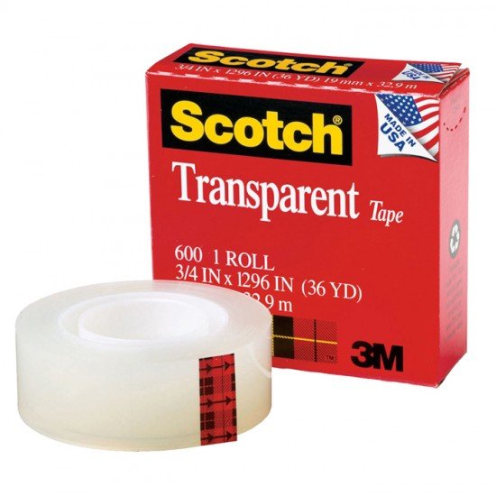 Scotch思高牌透明膠紙 3/4寸  Transparent tape (Cat-600)