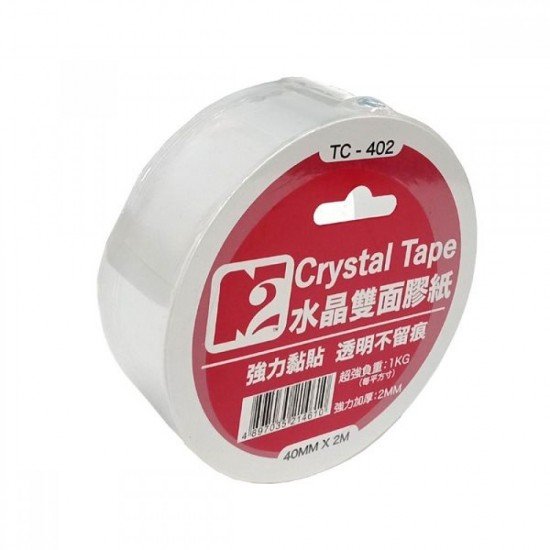 N2 TC-402 水晶雙面膠紙 Crstyal Tape 40mm x 2米 N2 TC-402 水晶雙面膠紙 Crstyal Tape 40mm x 2米