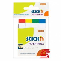 HOPAX STICKN 76 x 14mm PAPER INDEX 100 sheets  長條型便條紙 標籤貼 告示貼 