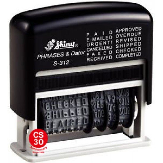 Shiny-S-312 Self Inking Stamp with phases 