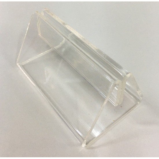 Transparent triangle acrylic table holder (good quality) 4 inch