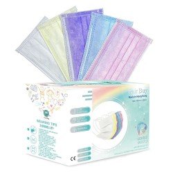 CROWN VAST kids or femail color mask (one box of five colors) made in HK